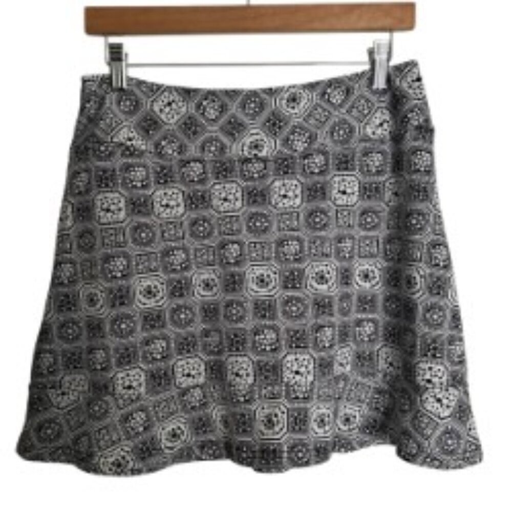 Golftini Black & White Print Skort Medium